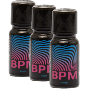 BPM X 3 - 15ml - Poppers 70% propyl - puissant