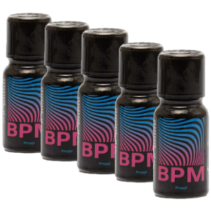 BPM X 5 - 15ml - Poppers 70% propyl - puissant