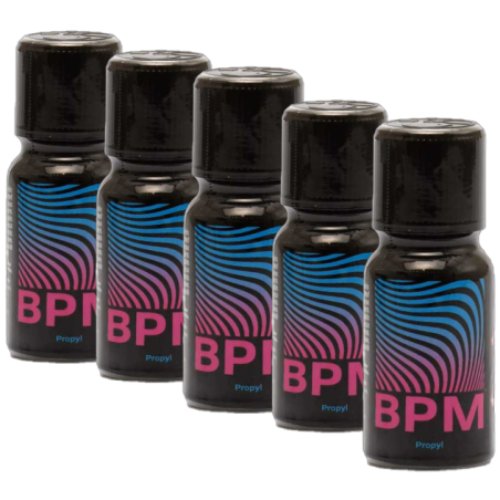 BPM X 5 - 15ml - Poppers 70% propyl - puissant