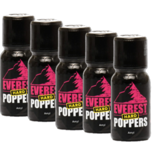 EVEREST HARD X 5 - 15ml - Poppers 70% pur amyl - montée rapide