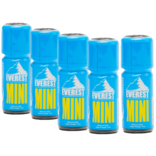 EVEREST MINI X 5 - 10ml - Poppers 70% propyl - efficace