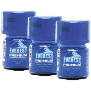 EVEREST PREMIUM X 3 - 15ml - Poppers 80% pur amyl - très puissant