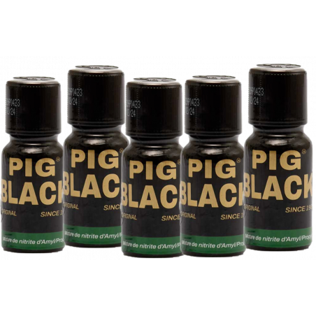 poppers PIG BLACK x 5 mix propyl amyl ultra fort